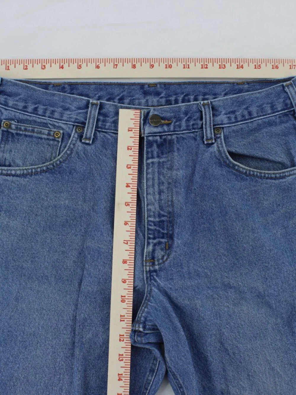 Vintage Carhartt Classic Relaxed Fit Straight Leg Jeans‎ - Blue Denim - Size W36
